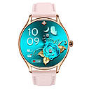 Жіночі наручні розумні смарт годинник Smart Milano Gold Rubber 2 ремінці, фото 2