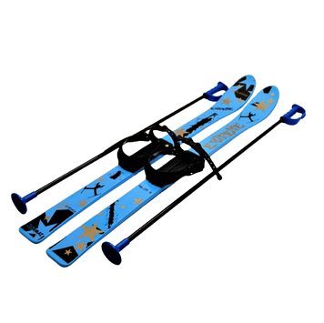 Набір лижний дитячий 90 см. (лижі пластикові + палиці алюміній)