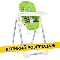 Стільчик для годування El Camino PRIME (екошкіра, спинка 5 положень) ME 1038 GREEN APPLE Зелений