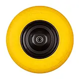 01-028 Колесо BudMonster поліуретан 4,0х8 жовте  (1-006, 1-005, 1-007), фото 4