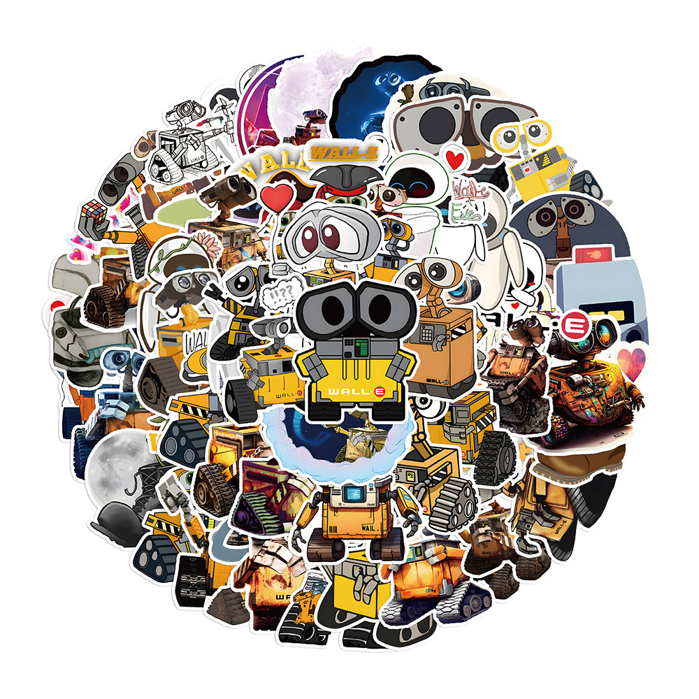 Стікерпак ВАЛ-І Набір наклейок GeekLand WALL-E 60 штук