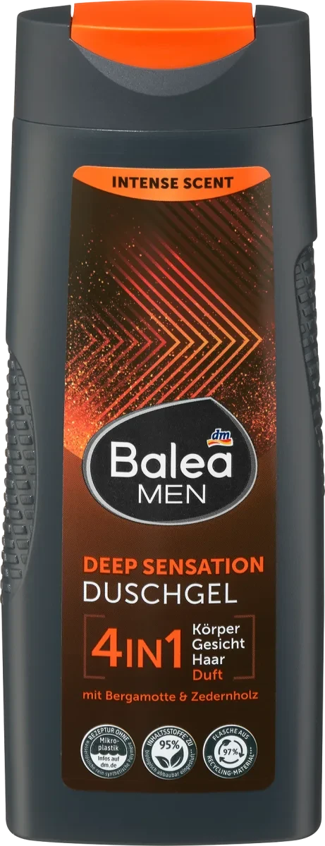 Гель для душу Balea Men Deep Sensation 4in1, 300 мл