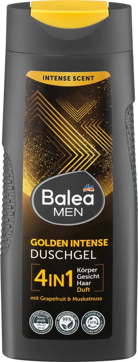 Гель для душу Balea Men Golden Intense 4in1, 300 мл