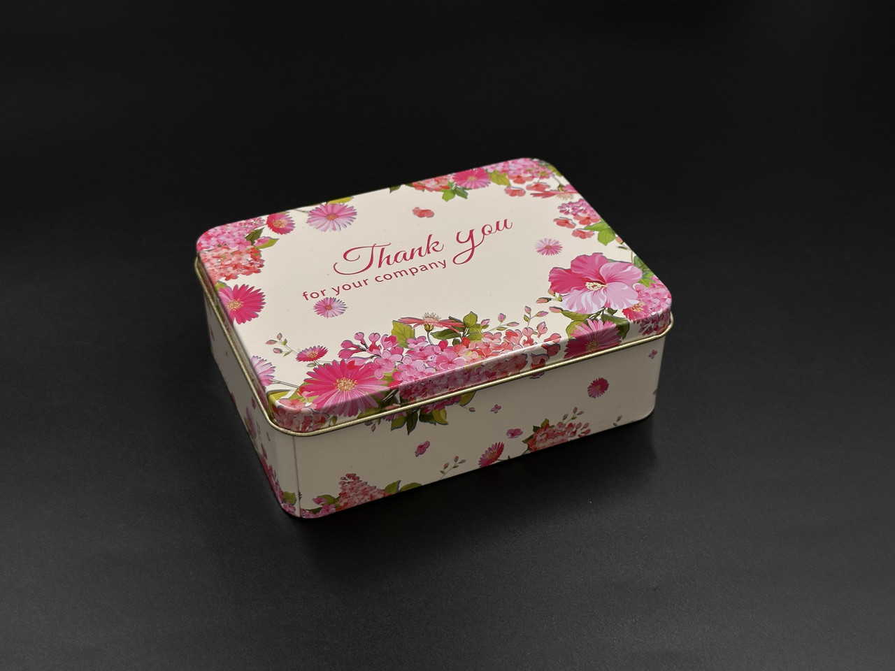 Металеві подарункові коробочки "Thank you". 12х9х4см, фото 1