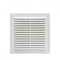 Решітка вентиляційна 184х254 мм, роз'ємна з сіткою, нахиленi жалюзі