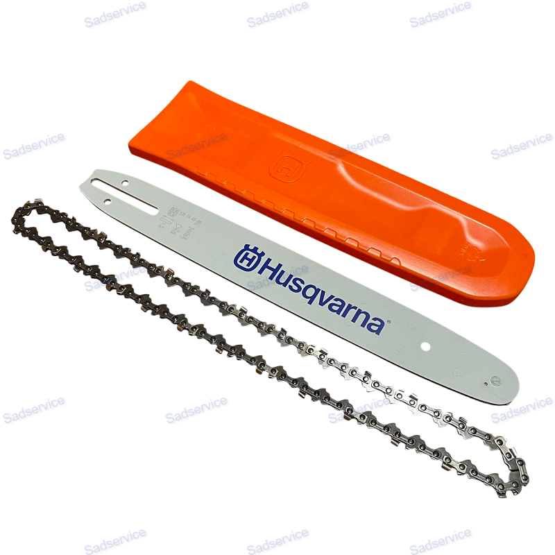 Шина 35 см та Ланцюг шаг 3/8 - 1.3 мм - 52 ланок для HU 236/240/120/120 Mark II ORIGINAL, фото 1