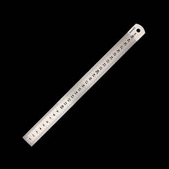 Лінійка металева двостороння 30см 26мм.