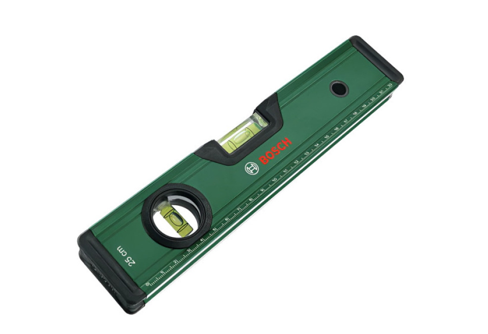 Будівельний рівень Bosch 25 СМ (2 капсули, стійкий до ударів алюмінієвий корпус), фото 1