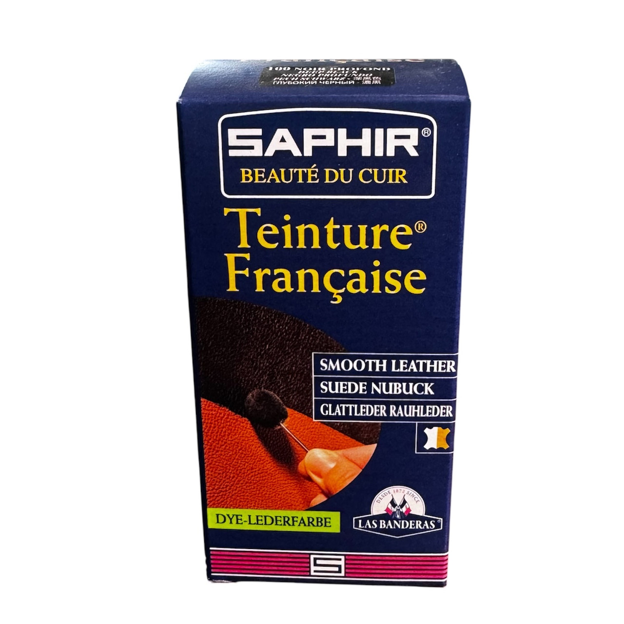 Фарба чорна НА РОЗЛИВ для відкритих типів шкір Saphir Teinture Francaise, 100 мл (0816)(100)