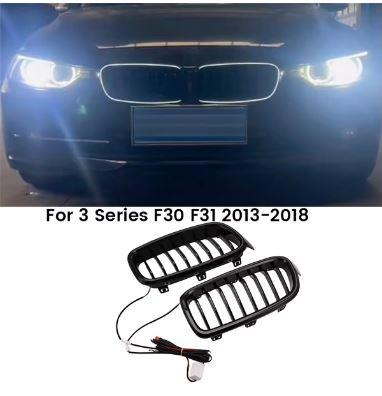 LED Решітка радіатора BMW (БМВ) 3 series F30 F31 F35 2012- 2016 року Глянець LED Ніздрі BMW F30 F31 2012 - 2016