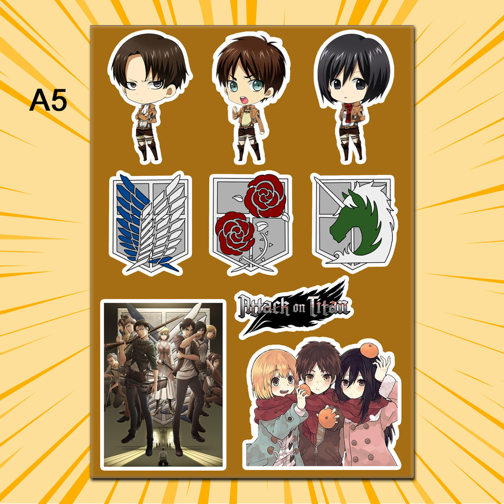 Стікери Аніме Attack On Titan без порізки