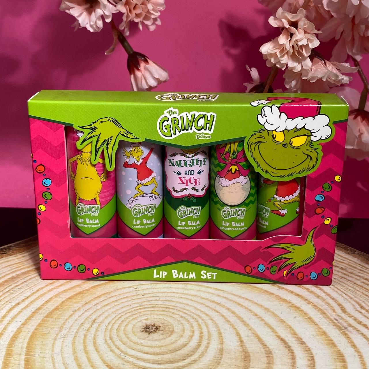 Набір бальзамів для губ Грінч Disney The Grinch Lip Balm Set, фото 1