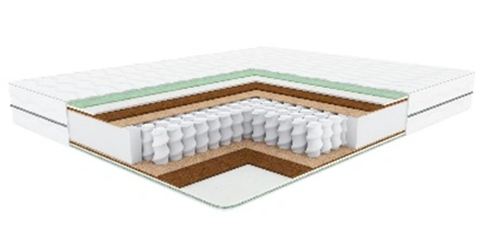 Ортопедичний пружинний жорсткий матрац elMatro Uno Double Cocos / Уно Дабл Кокос h-23 см Divaso