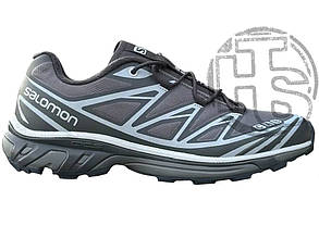 Чоловічі зимові кросівки Саломон Salomon XT-6 Gore-Tex Black Lunar Rock (термо) L41663500