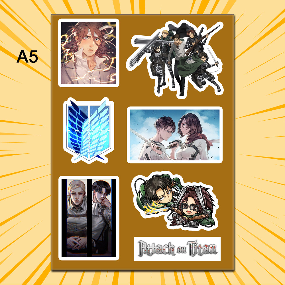 Стікери Аніме Attack On Titan без порізки