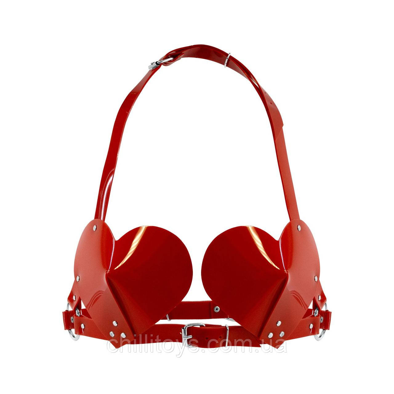Ліф Серце Feral Feelings - Hearts Bra Red, фото 1