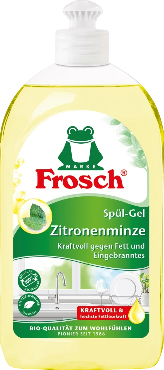 Рідина для миття посуду Frosch Spülmittel Zitronenminze, 500 мл