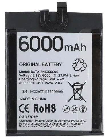 Акумулятор Doogee BAT21ZN1356000 для S98 / S98 Pro, фото 1