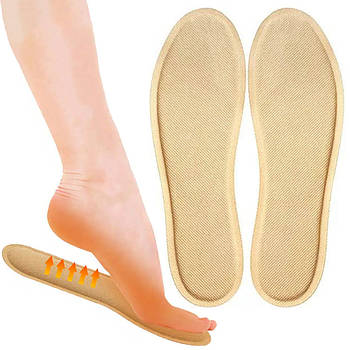 Грілка-устілка для ніг 12 годин, 40-50°, Розмір 40-44 / Хімічні устілки з підігрівом / Термоустілки чоловічі