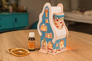 Керамічний будиночок свічник аромалампа "вогник"