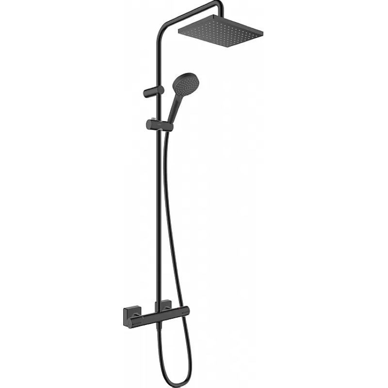 Душова система Hansgrohe Vernis Blend 200 (26097670) чорний матовий, фото 1