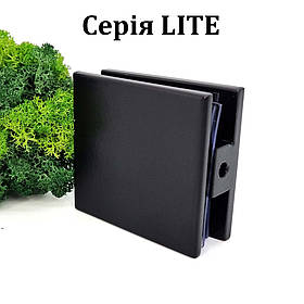 ODF-01-31-21 Кріплення скла до стіни 90 градусів із внутрішнім кріпленням серія Lite, чорний