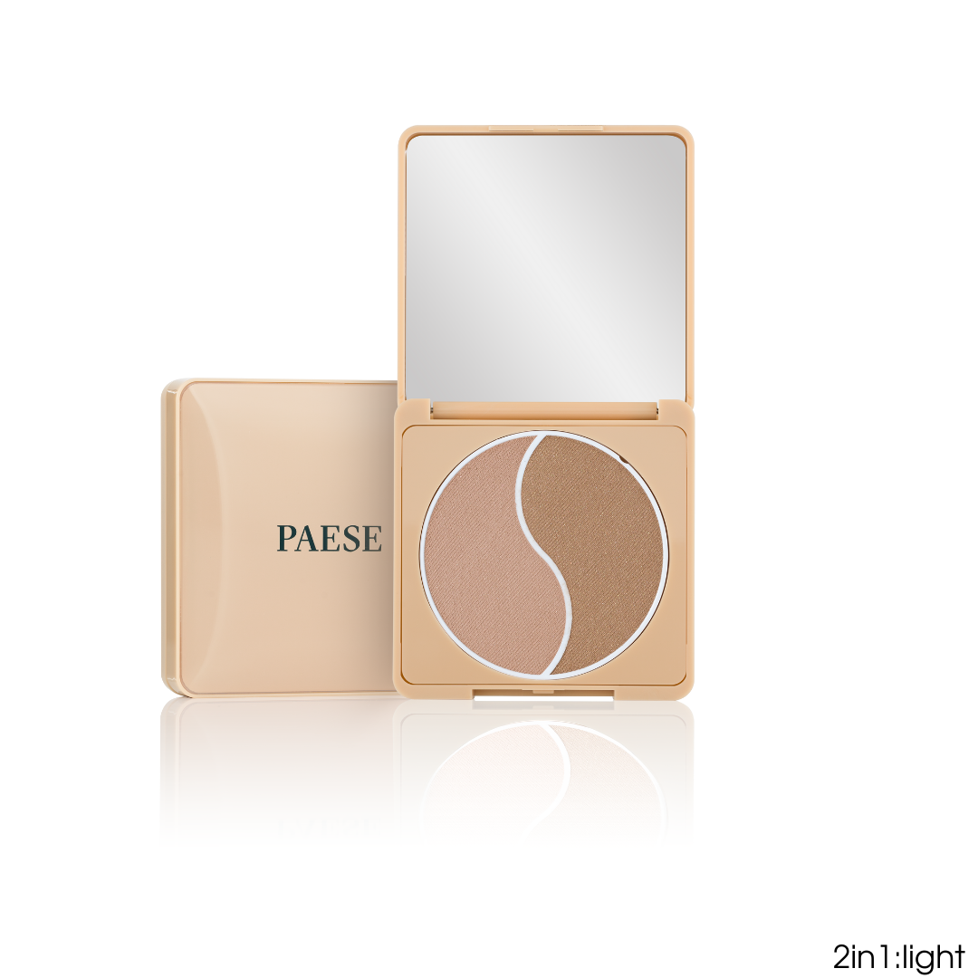 Контурна палетка 2в1: Бронзер і Бронзатор Pallet Bronzing Selfglow Paese 6g (light)