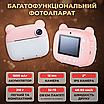 Дитячий фотоапарат  миттєвого друку цифровий для дітей ударостійка камера з друком силіконовий чохол, фото 3