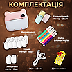 Дитячий фотоапарат  миттєвого друку цифровий для дітей ударостійка камера з друком силіконовий чохол, фото 4