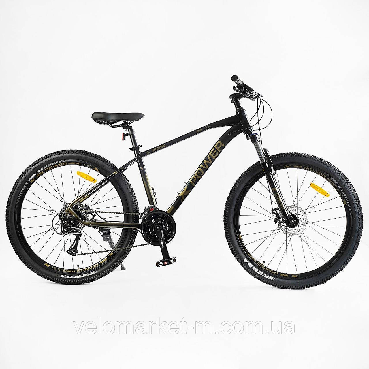 Велосипед Спортивний Corso «X-POWER» 27.5" дюймів PW-20097 рама алюмінієва 17``, обладнання Shimano Altus