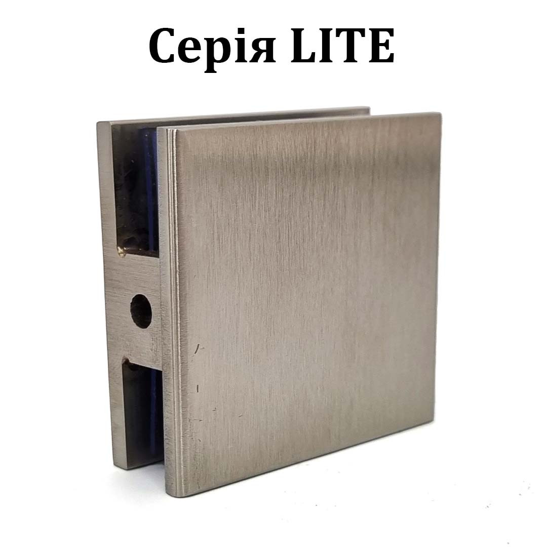 ODF-01-31-01 Кріплення для скла душової кабіни 90 градусів із внутрішнім кріпленням, серія Lite, сатин, фото 1