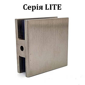ODF-01-31-01 Кріплення скла до стіни 90 градусів із внутрішнім кріпленням серія Lite,  сатин