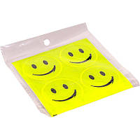 Наклейка "Смайл" веселий (світловідбиваюча 4 штуки) 129