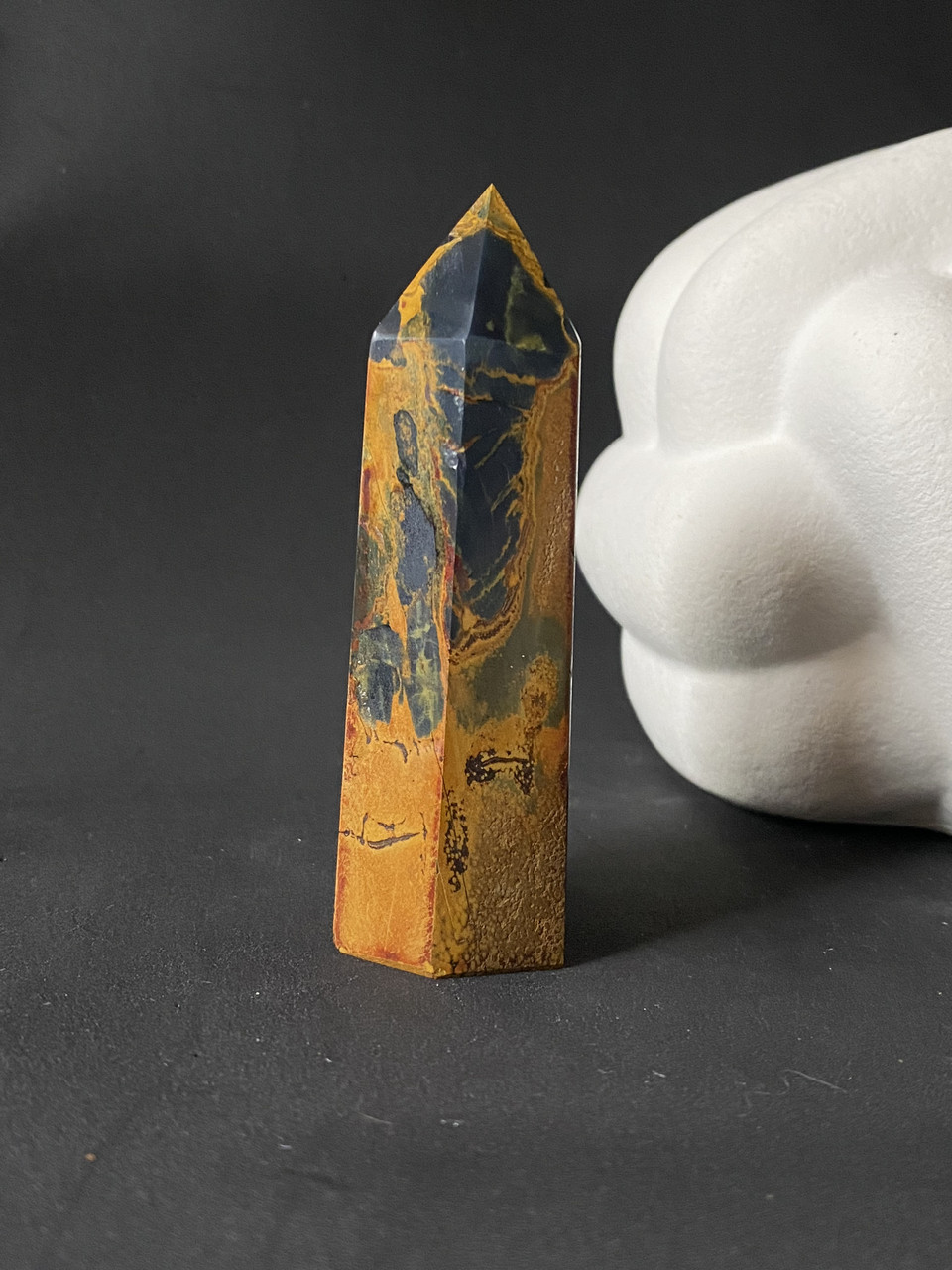 Пітерсит натуральний обеліск олівець з натурального каменю пітерсіт., фото 1