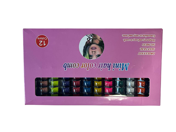Набір крейд для волосся 1Hair chalk Різнокольорові барвники гребінець для дітей та дорослих (80), фото 2