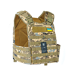 Плитоноска тактична ОЛ-1 з кордури піксель ММ14