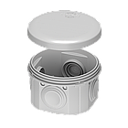 80х70мм зовнішня розподільча коробка 4 герметичні вводи IP55 [PLK6404650] ПП Plank IB004