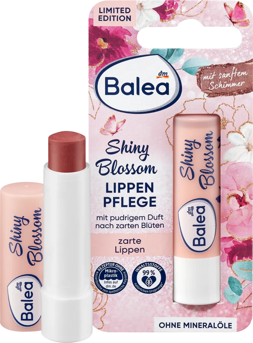 Бальзам для губ Balea Shiny Blossom, 4,8 гр