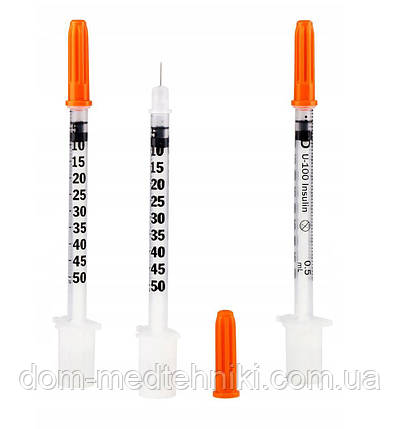 Шприц інсуліновий BD Micro-Fine Plus 0.5 мл (30G) x 8мм., 10 шт., фото 3