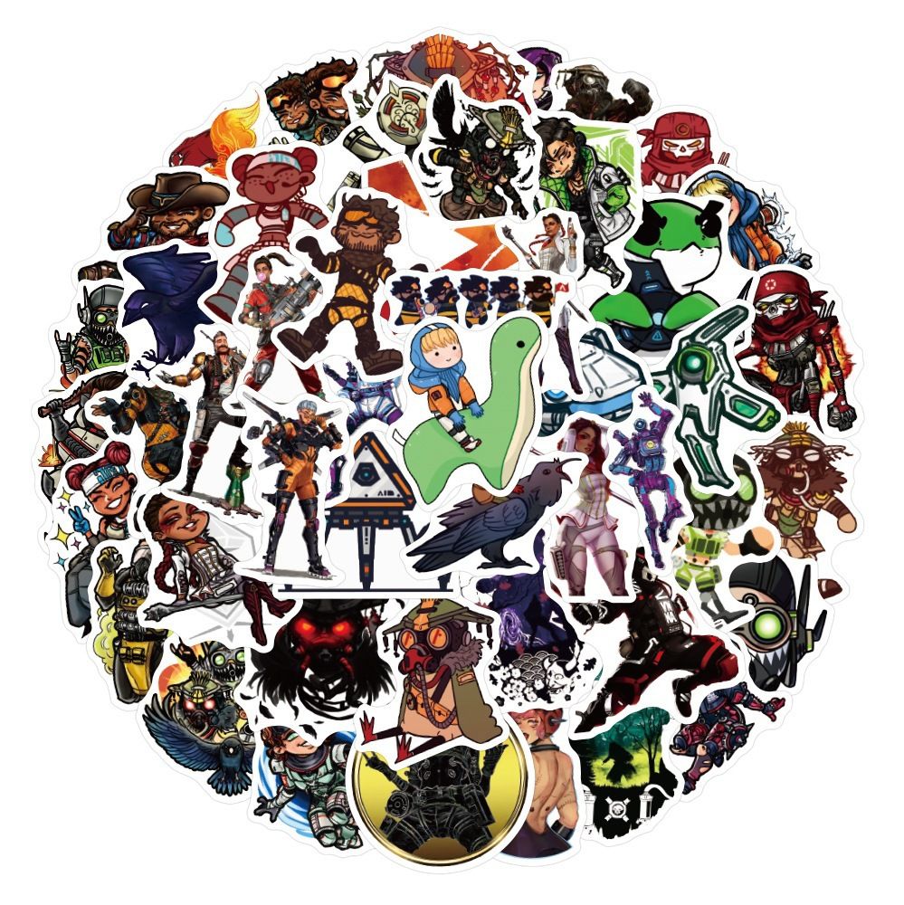 Стікерпак Апікс Легендс Набір наклейок GeekLand Apex Legends 50 штук, фото 1