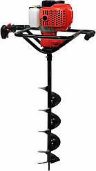 Бензобур YATO; 1,4 кВт, зі шнеком Ø≤ 200 мм, 320 об/хв, 3 шнека і подовжувач [1/6]