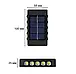 Вуличний садовий настінний світильник на сонячній батареї Solar street lamp AND LY-745 Jw, фото 4