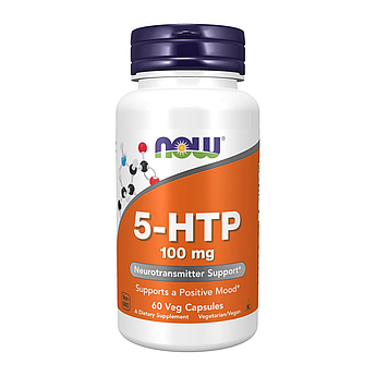 5-HTP (5-гідрокситриптофан) Now Foods 5-HTP 100 мг 60 капсул