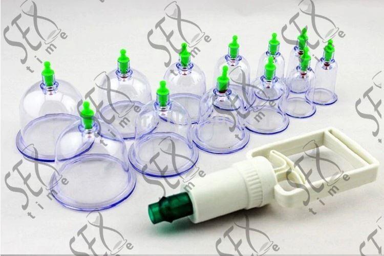 Вакуумні масажні чаші (12 шт./комплект), фото 1