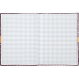 Блокнот А5 96 аркушів клітинка тверда картонна обкладинка блакитний UKRAINE BM.24511101-14, фото 2