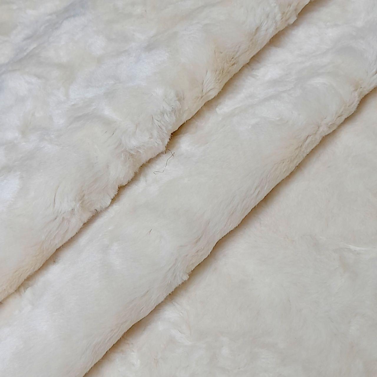 Тканина штучне екохутро мармурове молочне, фото 1