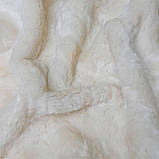 Тканина штучне екохутро мармурове молочне, фото 3