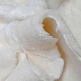 Тканина штучне екохутро мармурове молочне, фото 7