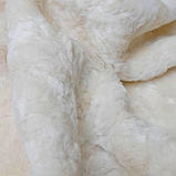 Тканина штучне екохутро мармурове молочне, фото 6