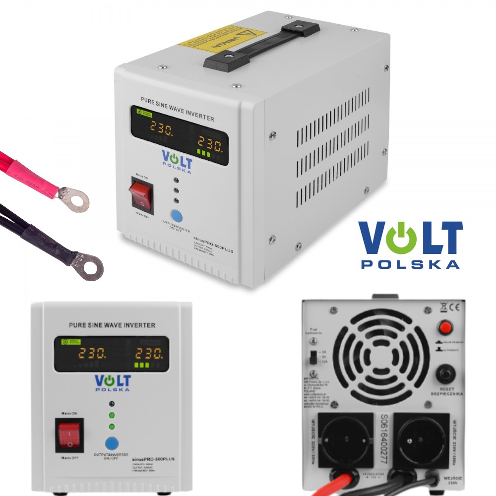 Комплект резервного (безперебійного) живлення ДБЖ Volt Polska 800E + Акумулятор VOLT POLSKA AGM V-PRO 120Ah для будинку